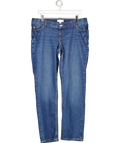 H&M Mama Under Bump Maternity Mid Blue Straight Leg Jeans UK M