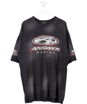 Archive Grey Answer Racing T-shirt UK L
