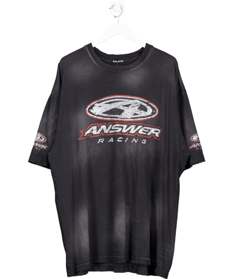 Archive Grey Answer Racing T-shirt UK L