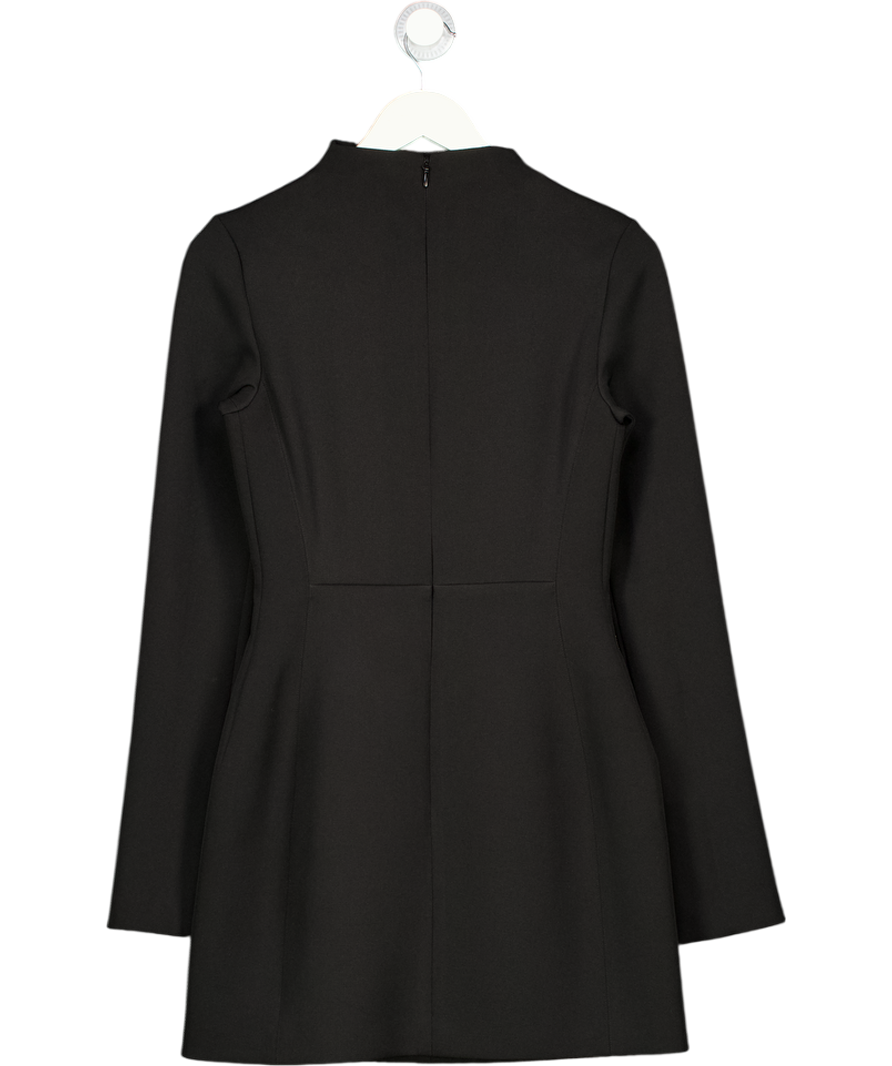 Camilla And Marc Black Gordon High-neck Regular-fit Stretch-woven Mini Dress UK 8