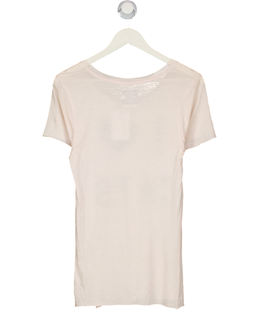 Zoe Karssen Nude Cotton Blend Cats T-shirt UK XS