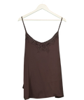 Next Brown Lace Trim Satin Cami Top UK 20