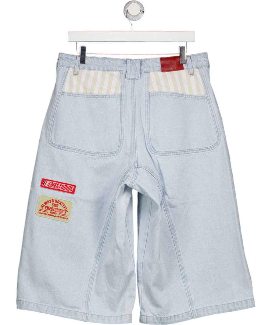 EME STUDIOS Tibiacore Blue Denim Jorts Sz40 W30
