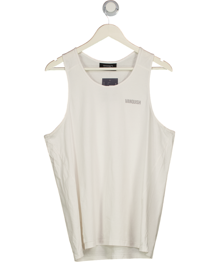 VANQUISH White Cotton Vest Top UK L