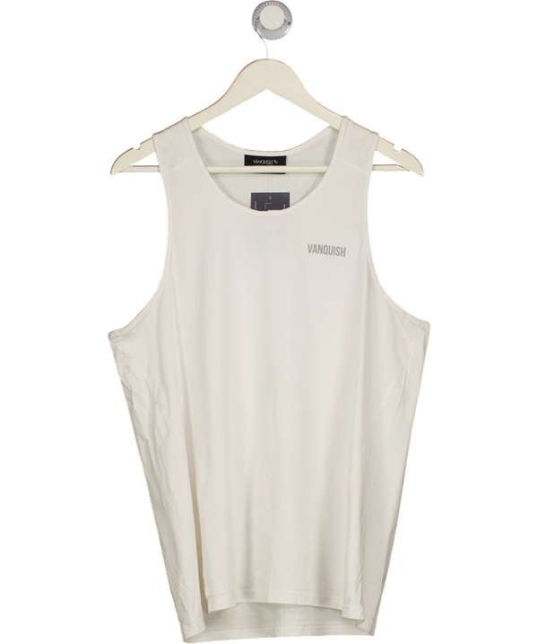 VANQUISH White Cotton Vest Top UK L