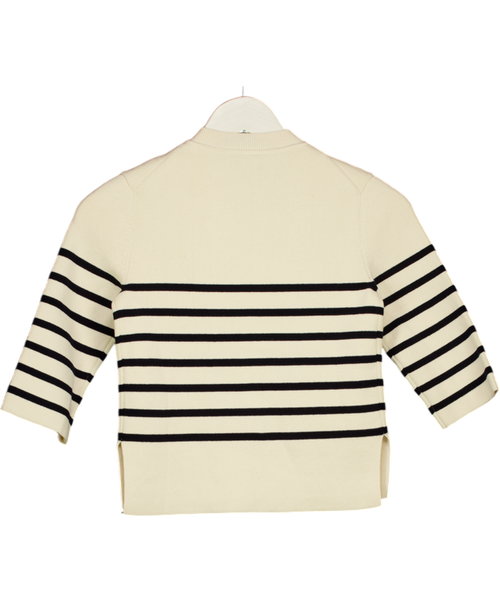 ARKET Cream  / Black Cotton Knit Cardigan 2 Years