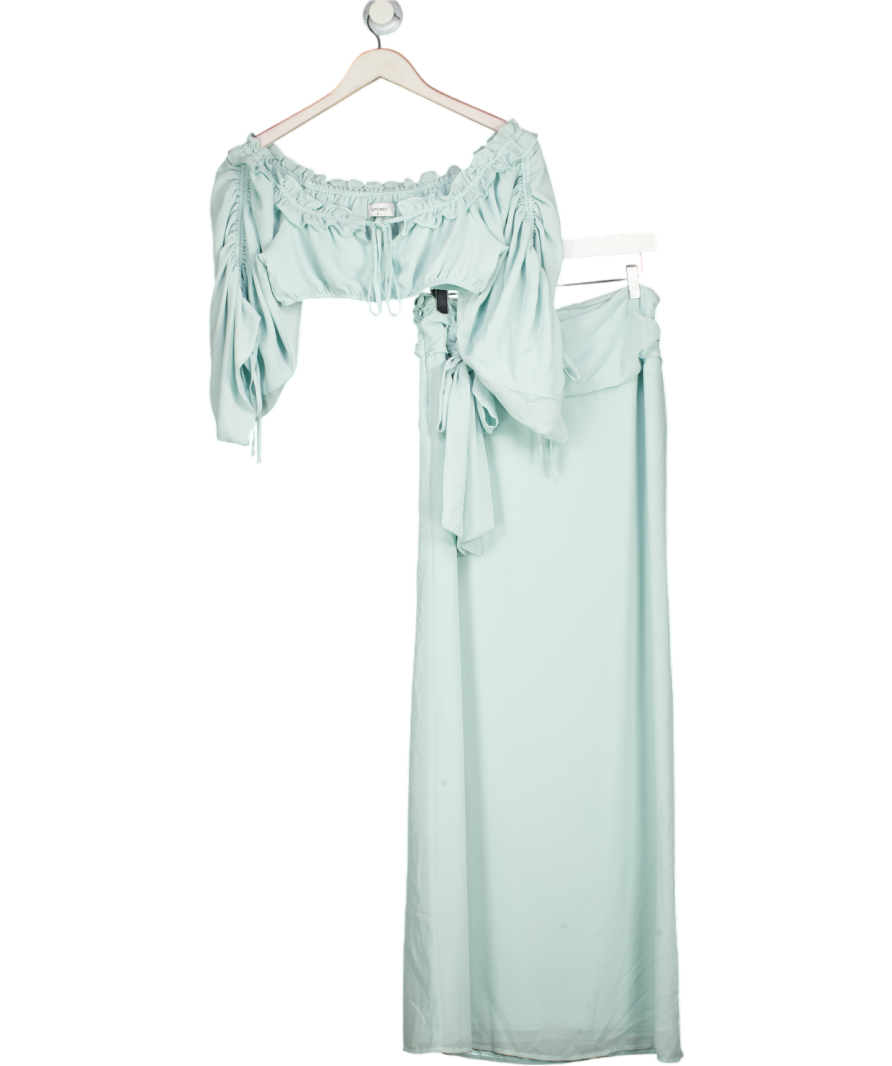 OUTCAST 2-piece Aqua Blue Top And Maxi Skirt Set UK S