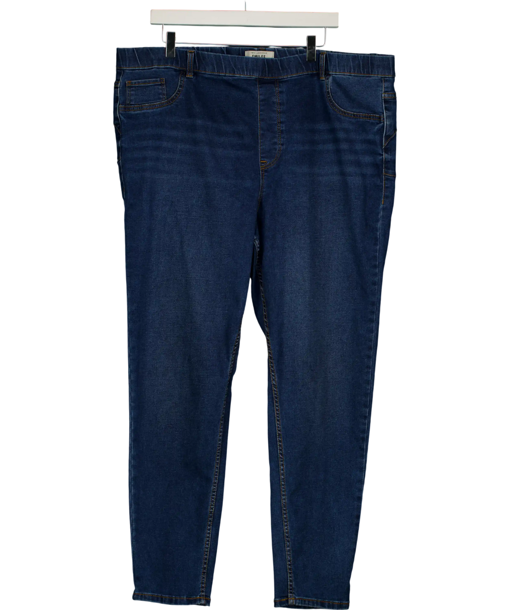New Look Blue Wide Leg Jeans UK 22