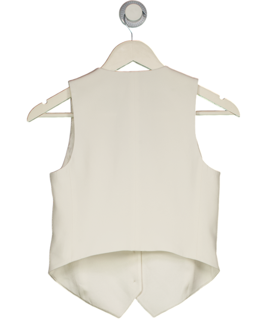 ARITZIA Babaton Ivory White Waistcoat Top Sz00 UK XXS