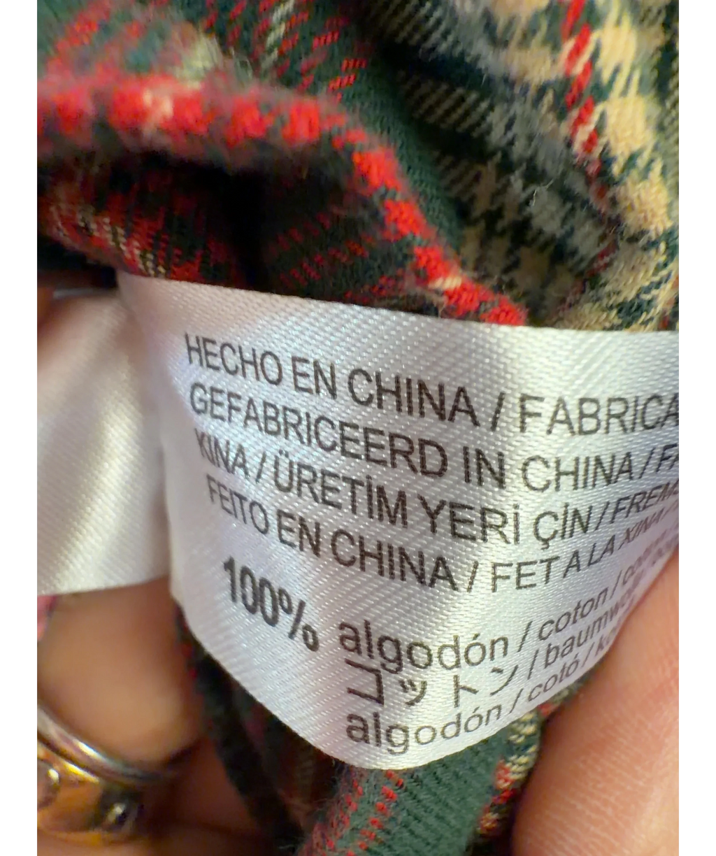 ZARA Green Colour, size 7 Years — label