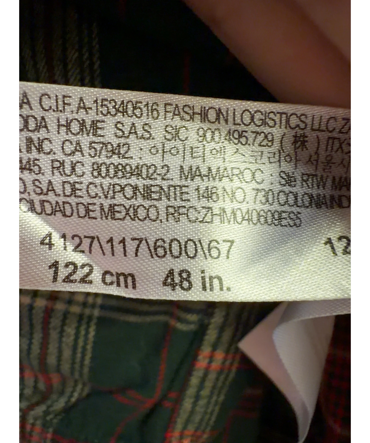 ZARA Green Colour, size 7 Years — care label