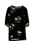Mini Rodini Black Cats Dress 4 Years — Front