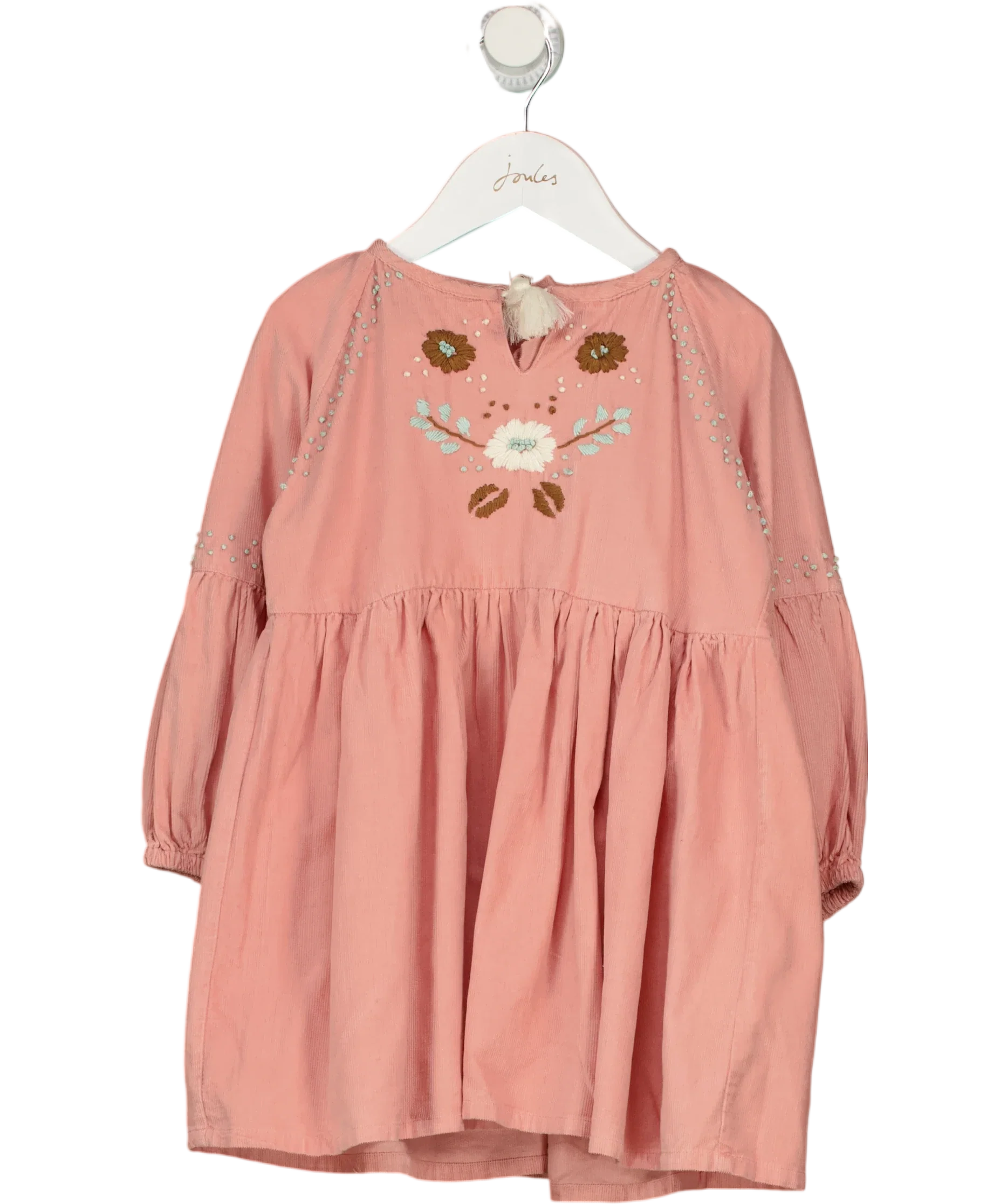 Lanidor Kids Pink Long Sleeve Dress 4 Years — Front
