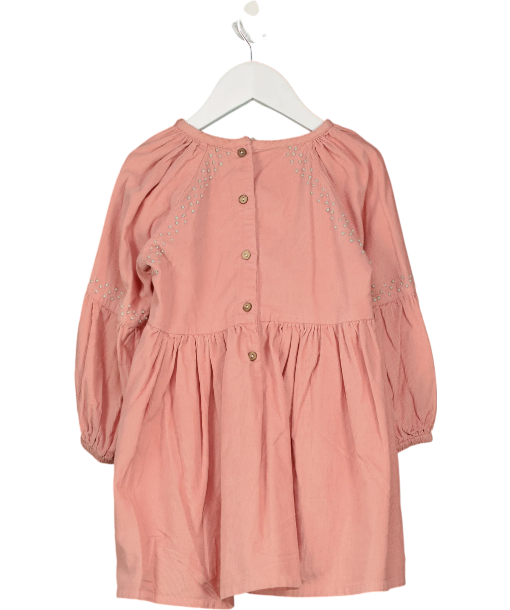 Lanidor Kids Pink Long Sleeve Dress 4 Years — Back
