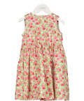 Trotters Pink Confiture Pink Floral Dress, size 4 Years — front