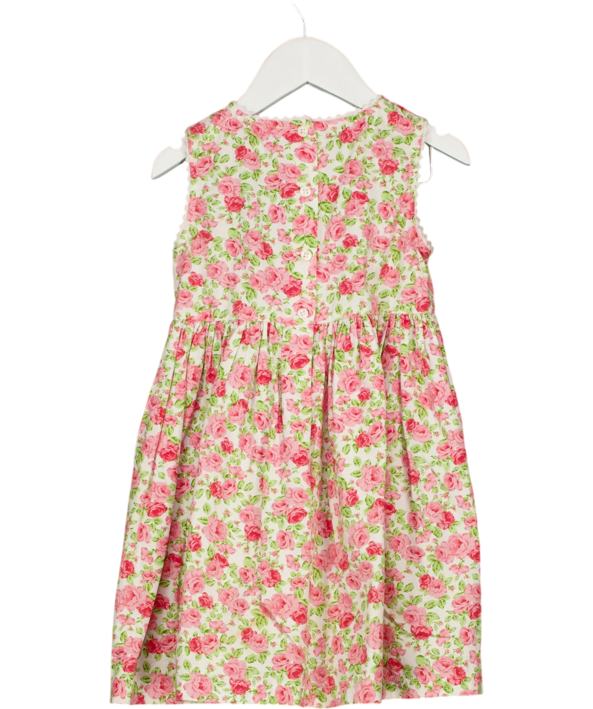 Trotters Pink Confiture Pink Floral Dress, size 4 Years — back