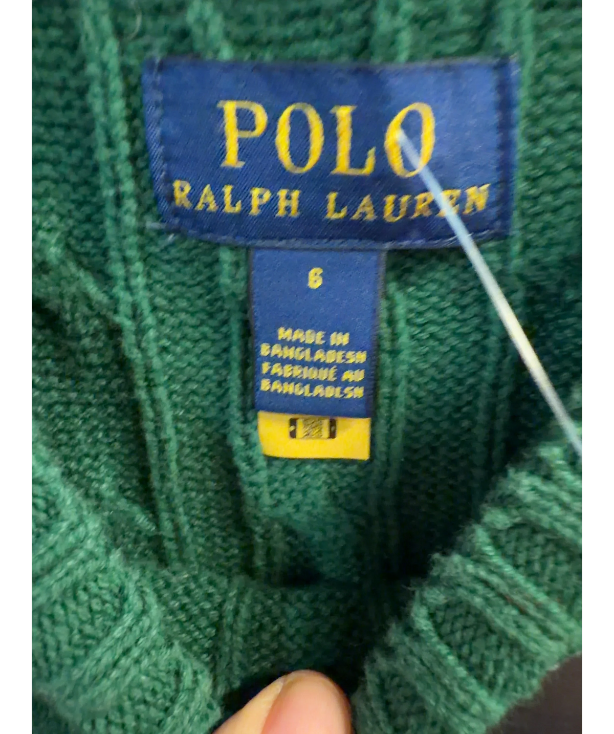 Polo Ralph Lauren Green Colour, size 6 Years — detail