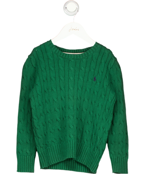 Polo Ralph Lauren Green  Cable Knit Cotton Jumper 6 Years