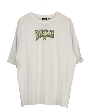 New Era Nba Milwaukee Bucks Championship Oversized T-shirt White UK XL
