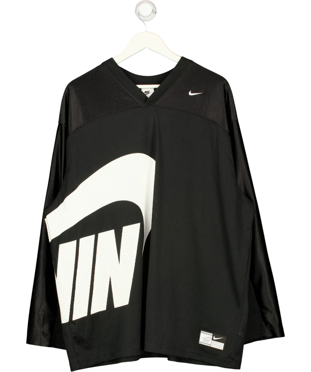 Nike Black Sportswear Dance Long Sleeved Jersey Black, size UK L — front