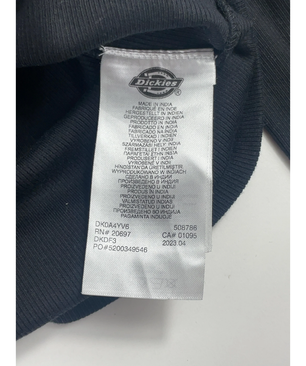Dickies Black Black Cropped Cardigan, size UK XL — label