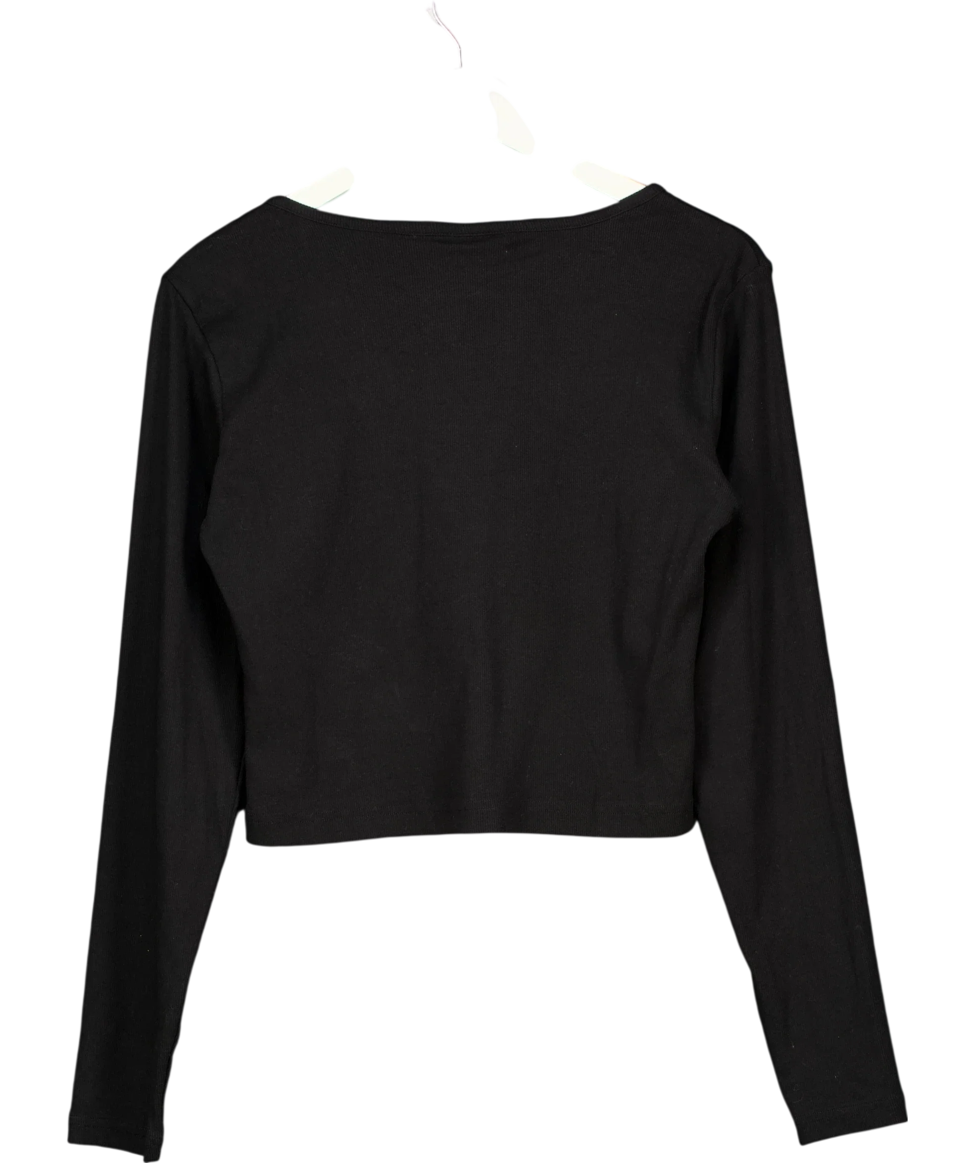 Dickies Black Black Cropped Cardigan, size UK XL — back