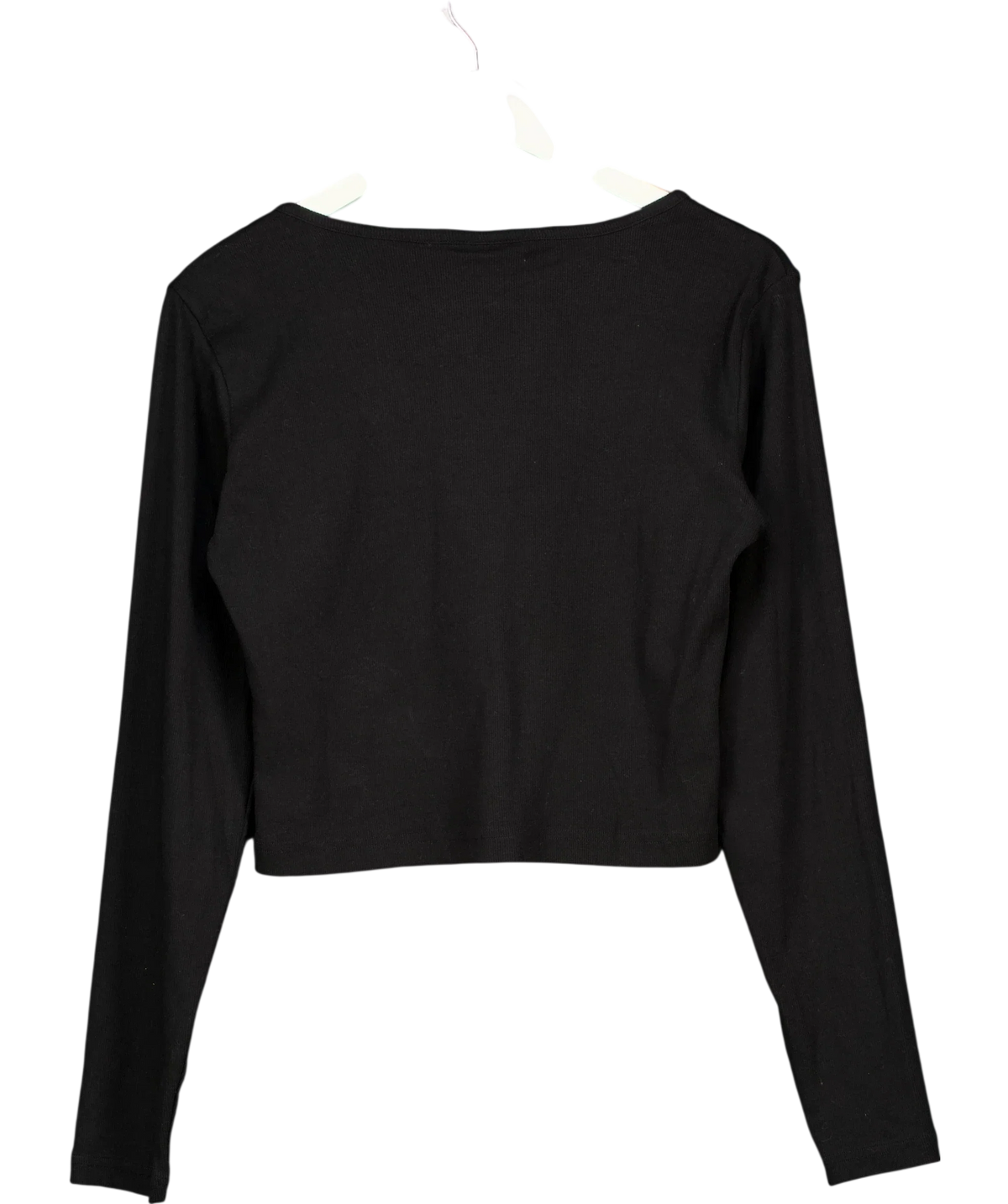Dickies Black Black Cropped Cardigan, size UK XL — back