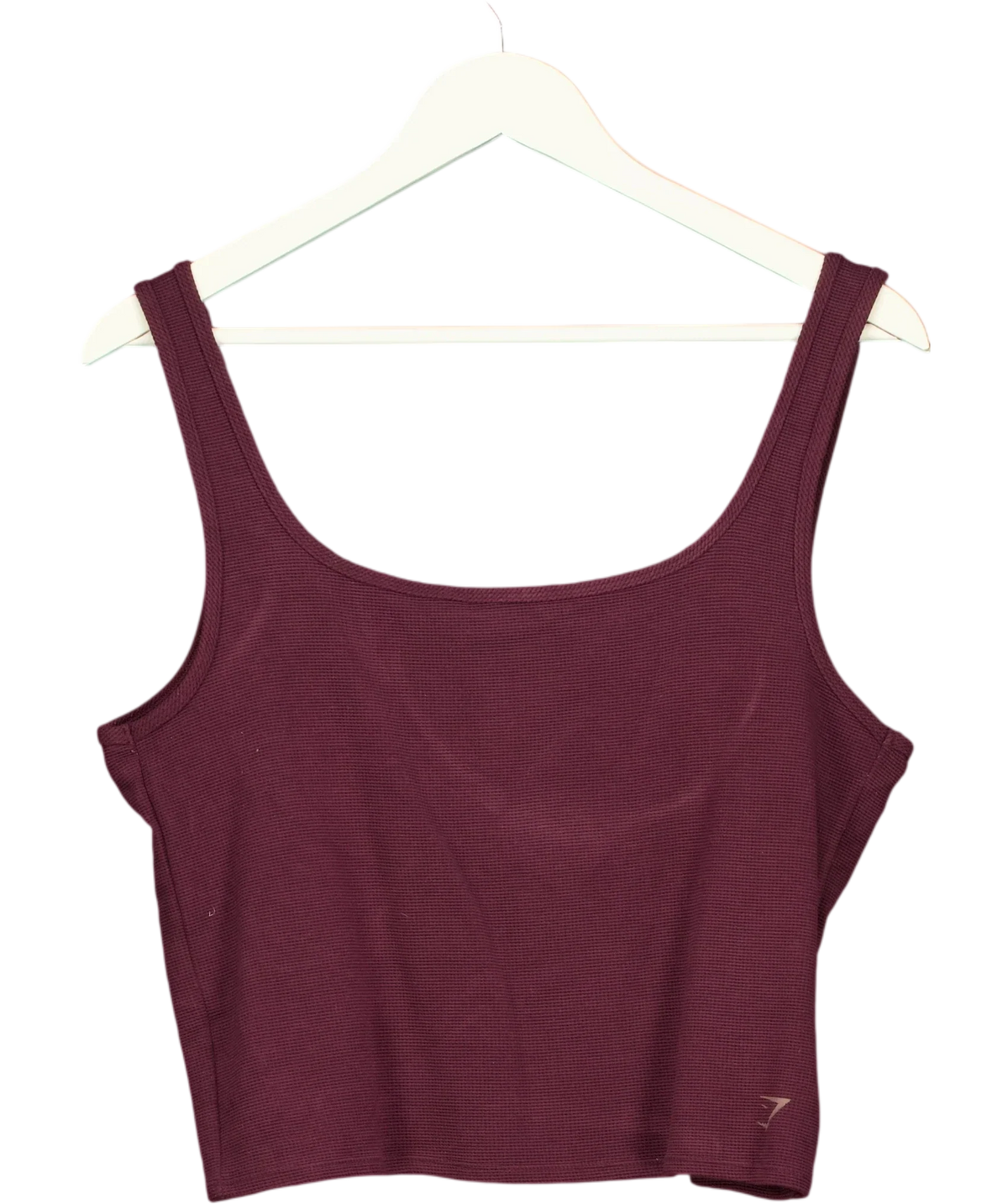 GYMSHARK Purple Cropped Tank Cherry Purple, size UK XXL — front