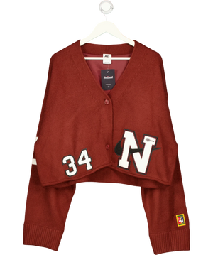 Nike X Yoon Women's Varsity Cropped Cardigan Red UK XL