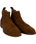 Russell & Bromley Brown QC Russell & Bromley Brown Suede Chelsea Boots, size UK 8 EU 41 👠 — front