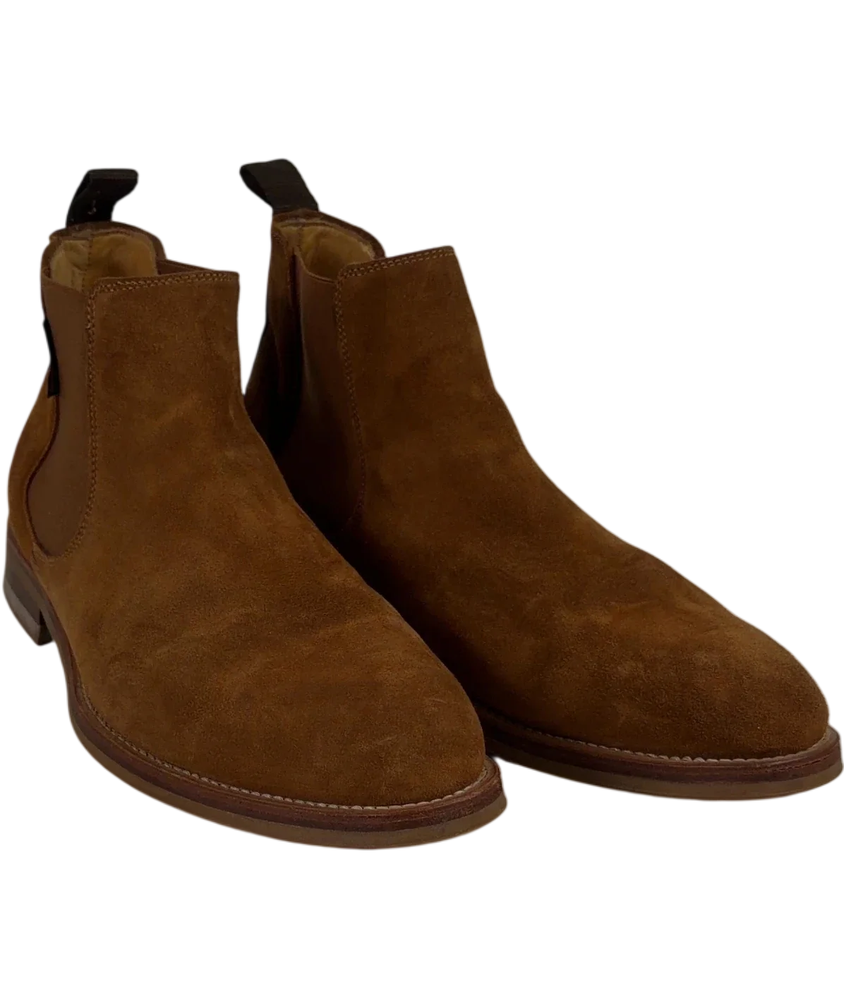 Russell & Bromley Brown QC Russell & Bromley Brown Suede Chelsea Boots, size UK 8 EU 41 👠 — front