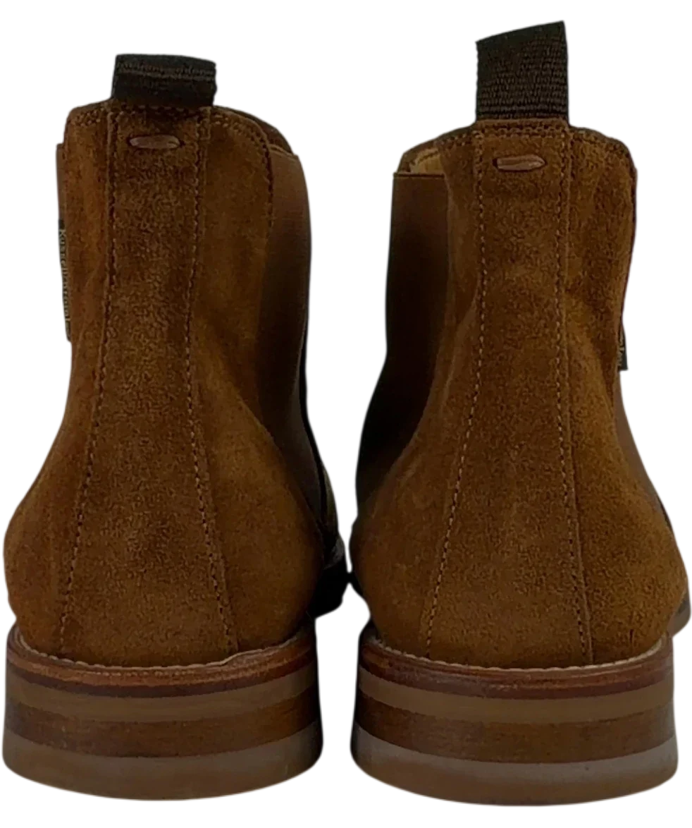 Russell & Bromley Brown QC Russell & Bromley Brown Suede Chelsea Boots, size UK 8 EU 41 👠 — back