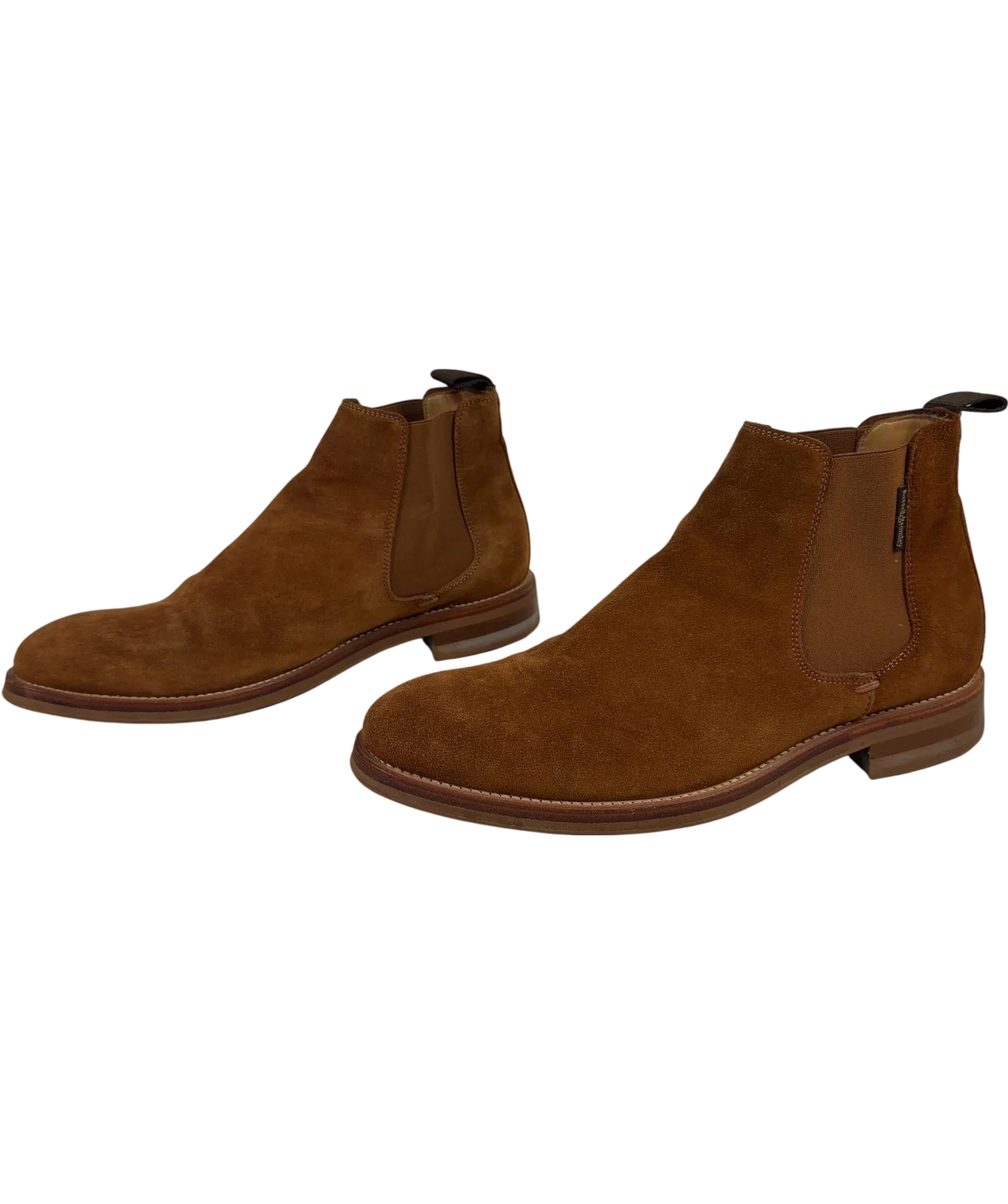 Russell & Bromley Brown Suede Chelsea Boots UK 8 EU 41 — Side (both)