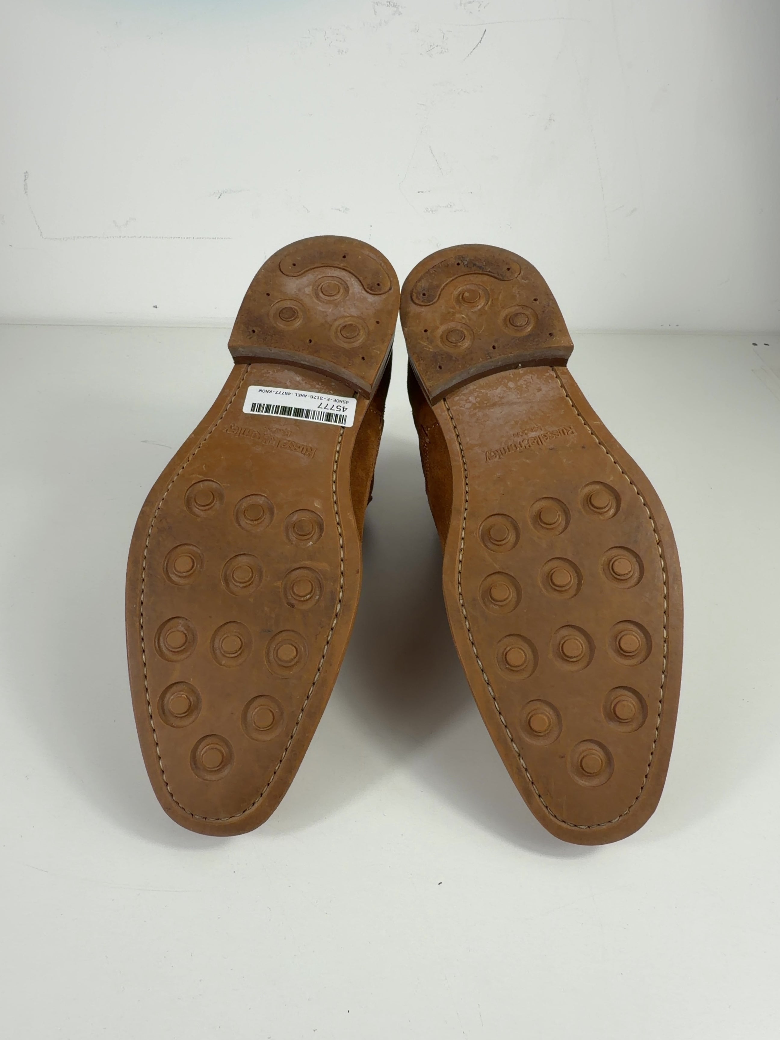Russell & Bromley Brown QC Russell & Bromley Brown Suede Chelsea Boots, size UK 8 EU 41 👠 — fabric detail