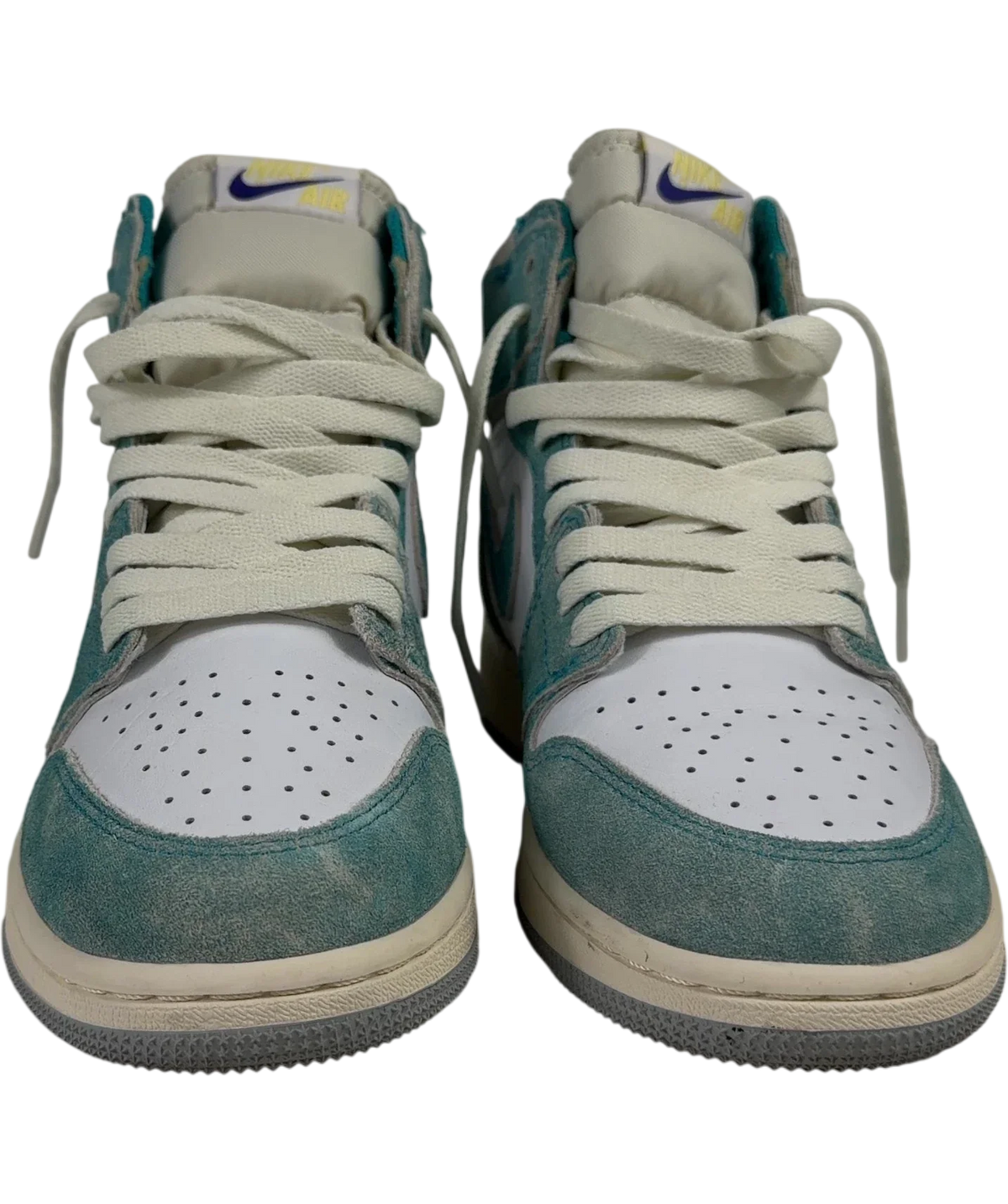 NIKE Air Jordan 1 Retro High Og Turbo Green Trainers UK 6 EU 39 — Front (both, face on)
