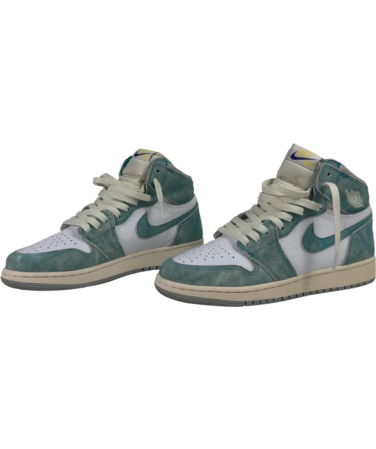 NIKE Air Jordan 1 Retro High Og Turbo Green Trainers UK 6 EU 39 — Side (both)