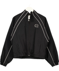 Champion Black Black Piping Track Jacket, size UK XL — front