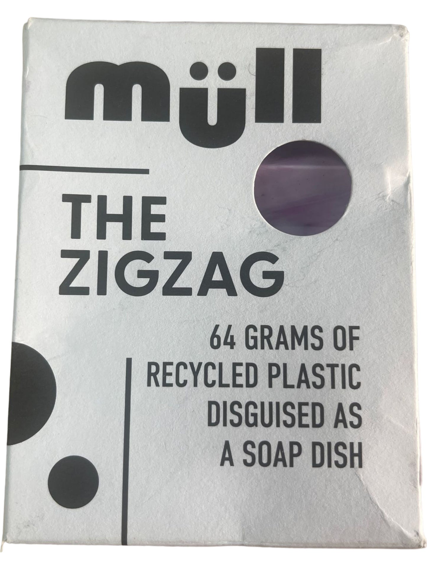 Müll Zigzag Soap Dish Recycled Plastic Eco-friendly