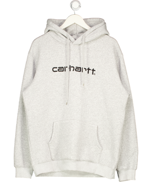 CARHARTT Grey Hooded Carhartt Sweatshirt UK L