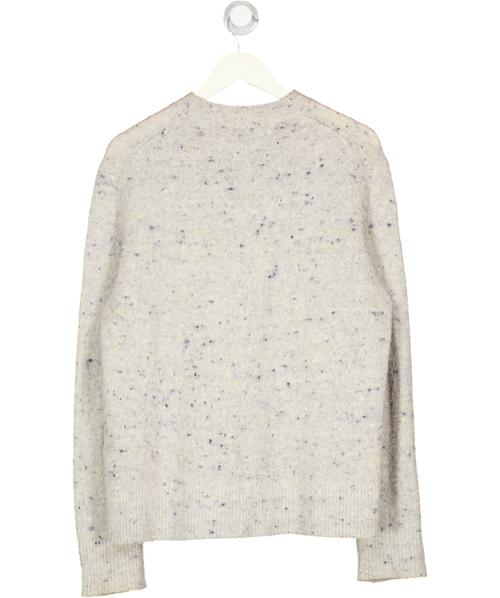Acne Studios Grey Speckled Wool Cashmere Knit Crew Neck UK M