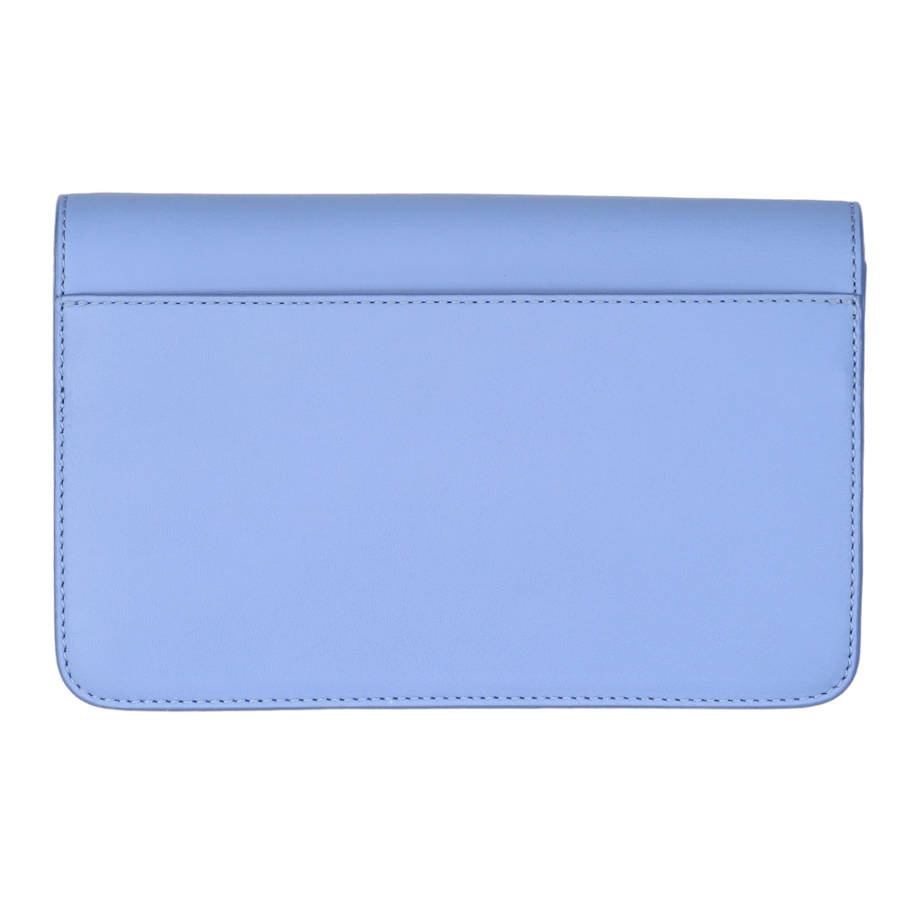 MCM Blue Geometric Quilted Mini Leather Shoulder Bag One Size