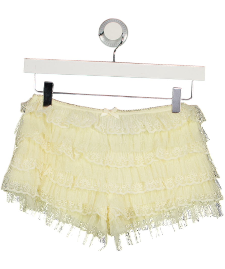 JADED LONDON Cream Lace Bloomer Shorts UK 8