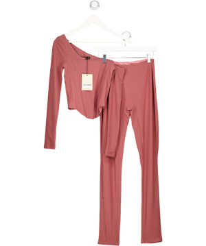 Mars the Label Pink The Ava Mesh Corset Top And Legging Set UK 8