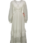 ALB Anne Louise Love Story Cut Out Maxi Dress In White UK 8