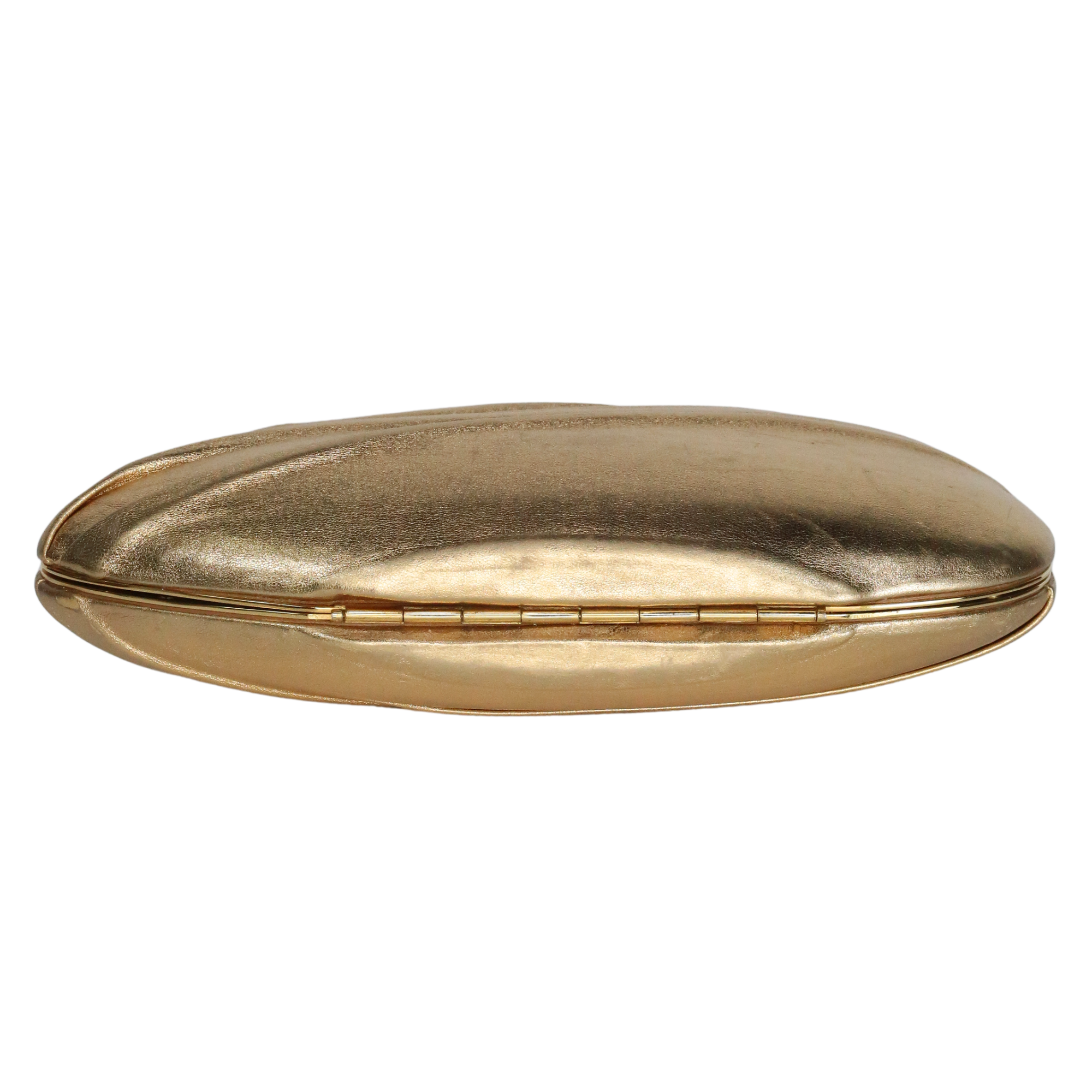 BENEDETTA BRUZZICHES Metallic Gold Belle Du Jour Clutch Bag