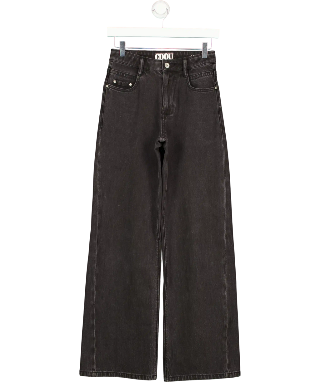 CDOU Black Straight Leg Jeans UK XS