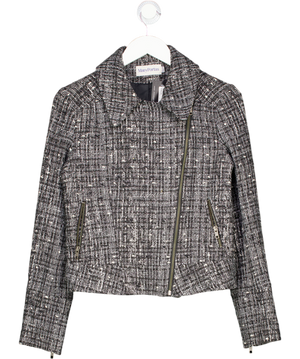 Mary Portas Grey Boucle Collared Jacket UK 10