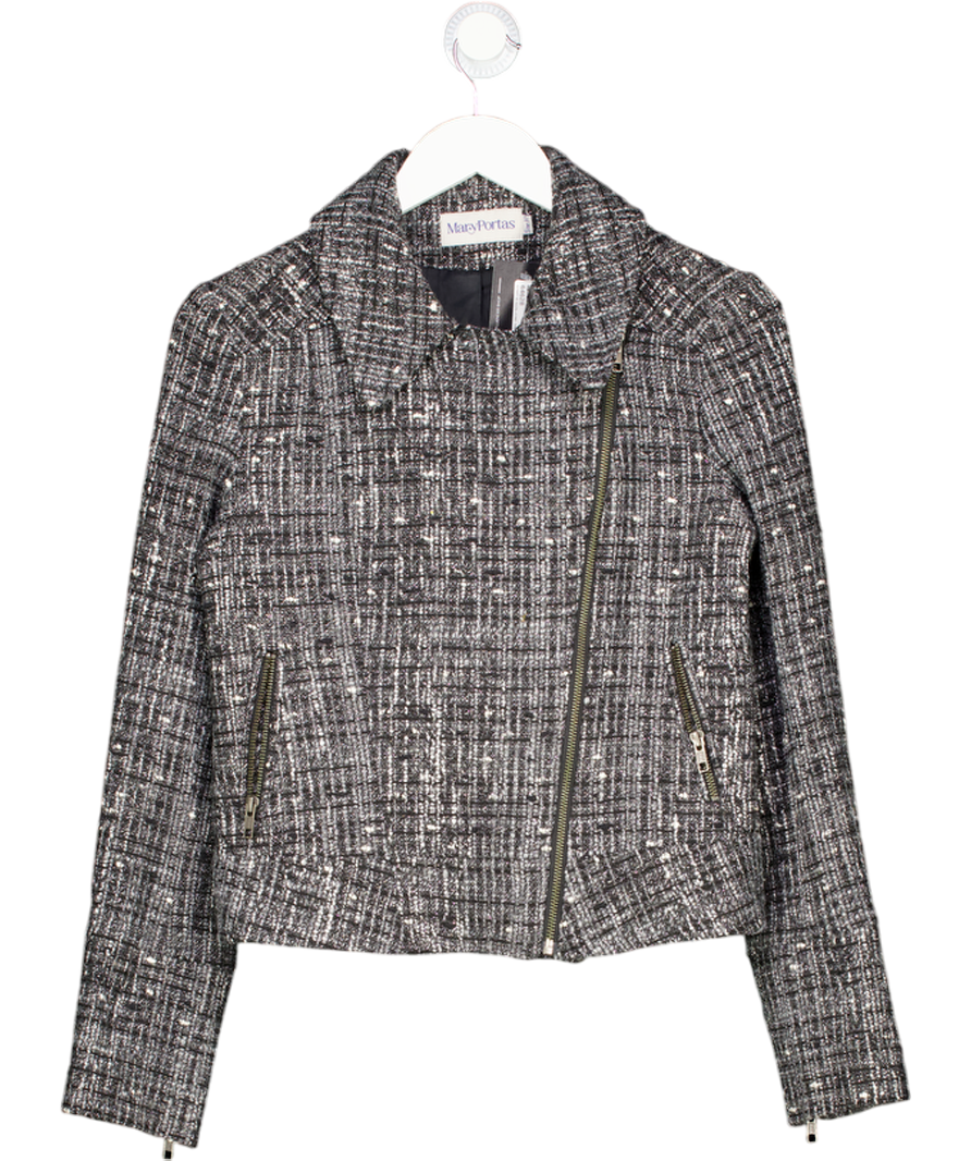 Mary Portas Grey Boucle Collared Jacket UK 10