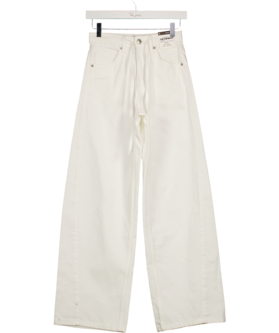 M&S White The Wide-leg Jeans UK 6