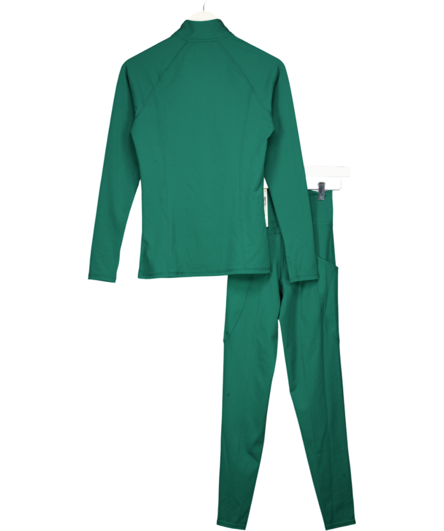 Gym Locker Green So Skin Zip Through Jacket And Leggings Set UK S